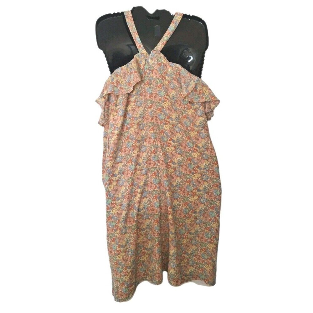 MADEWELL Forsythia Dress Women's Size 8 Blossom Off Shoulder Silk Bloomcore - Picture 4 of 9
